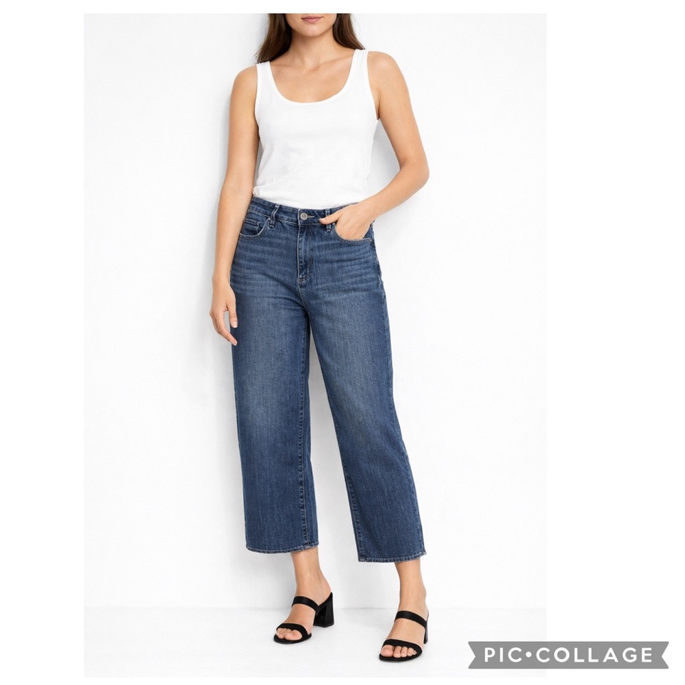 ANN TAYLOR CROPPED ANKLE DENIM JEANS